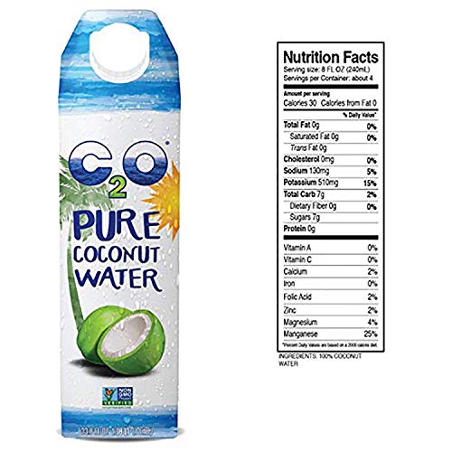 C2O Pure Coconut Water | Plant Based | Non-Gmo | No Added Sugar