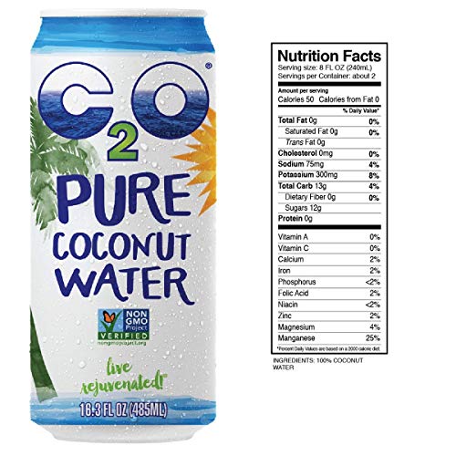 C2O Pure Coconut Water | Plant Based | Non-Gmo | No Added Sugar