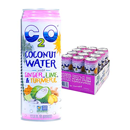 C2O Pure Coconut Water With Ginger, Lime And Turmeric. 100% All