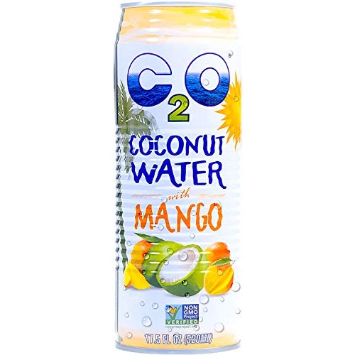 C2O Pure Coconut Water With Mango | Plant Based | Non-Gmo | No A