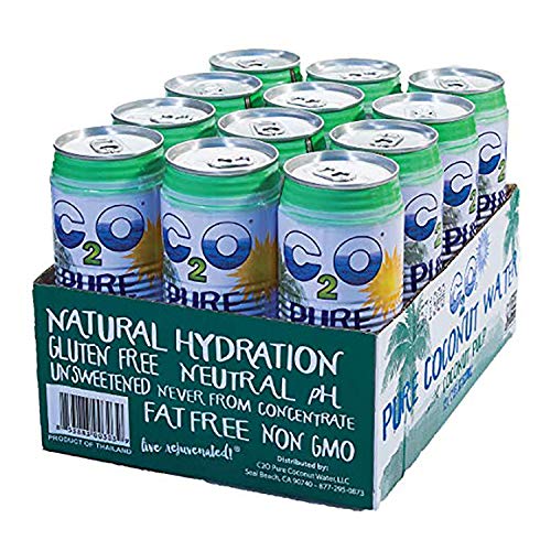 C2O Pure Coconut Water With Pulp | Plant Based | Non-Gmo | No Ad