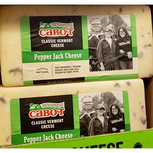 Cabot Classic Vermont Pepper Jack Cheese 2Lbs