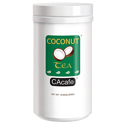 Cacafe Coconut Tea Great Green Natural Energy Drink 540G Jar, 19