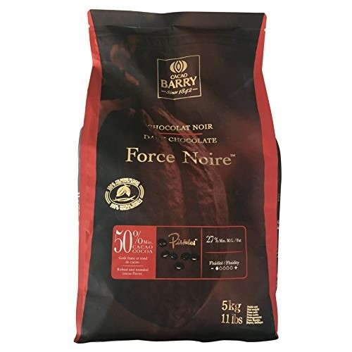 50% Force Noire Pistoles - Cacao Barry - 5 Kg