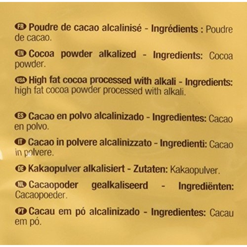 Cacao Barry Cocoa Powder - 100% Cacao - Extra Brute - Six 2.2 Bags
