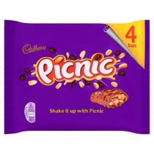 Original Cadbury Candy Bar Picnic Chocolate Imported From The UK...