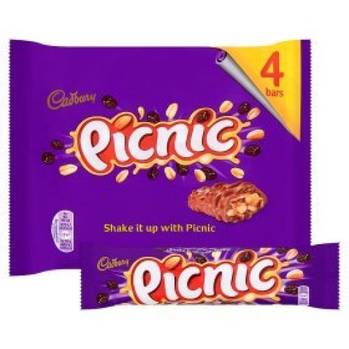 Original Cadbury Candy Bar Picnic Chocolate Imported From The UK...