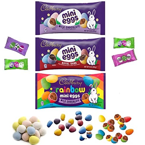 Cadbury Mini Chocolate Candy Coated Eggs Easter Basket Candy Ch...