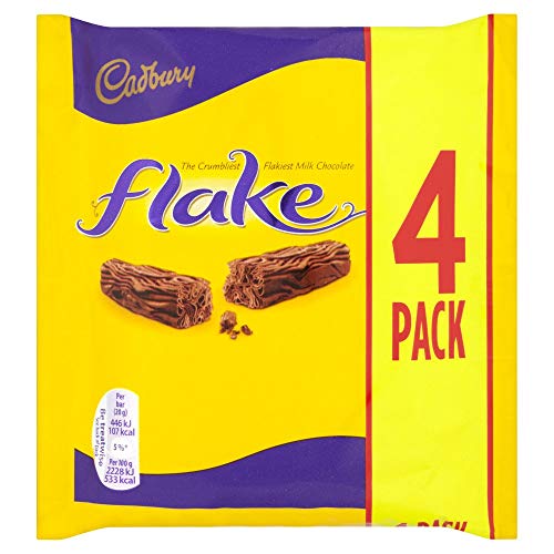 Original Cadbury Flake Chocolate Bar, 80 G Pack Of 4 Imported