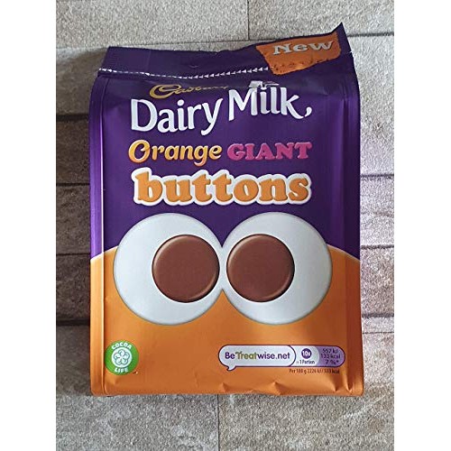 4 X Dairy Milk Orange Buttons 110G