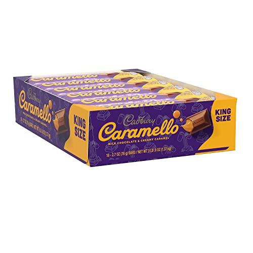 Cadbury Caramello Milk Chocolate And Caramel King Size Candy, Bu