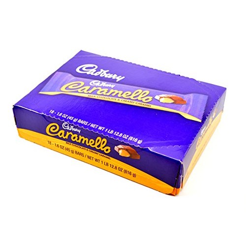 Cadbury Caramello Milk Chocolate &Amp; Creamy Caramel Bars - 18 / Box