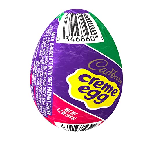 CADBURY CRÈME EGG Milk Chocolate Egg, Easter Candy, 1.2 oz Egg