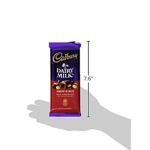 Cadbury Dairy Milk Chocolate Bar, 3.5Oz, Fruit &Amp; Nut