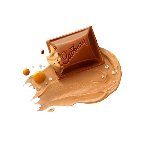 Cadbury Dairy Milk Creamy Salted Caramel Chocolate Bar, 95g/3 oz...