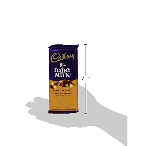 Cadbury Dairy Milk Roast Almond Milk Chocolate Bar, 3.5 Ounce