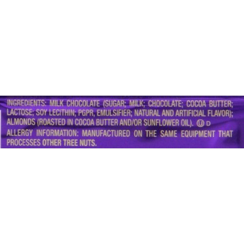 Cadbury Dairy Milk Roast Almond Milk Chocolate Bar, 3.5 Ounce
