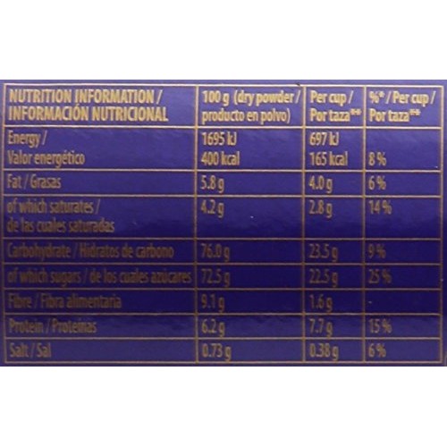 Cadbury Drinking Chocolate 250 Gram 8.8Oz