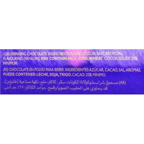 Cadbury Drinking Chocolate 250 Gram 8.8Oz