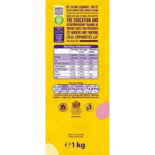 HERSHEYS Cadbury Mini Eggs Milk Chocolate With Crisp Shell Cand...