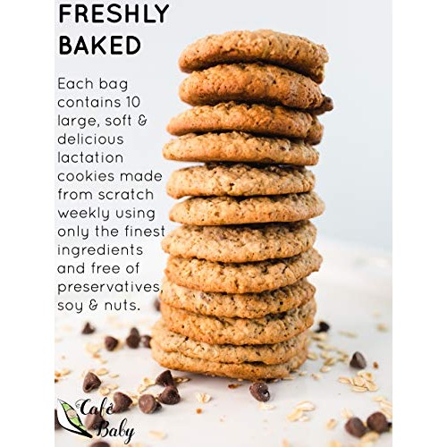 Lactation Cookies — Oatmeal Chocolate Chip By Cafe Baby. Lactati