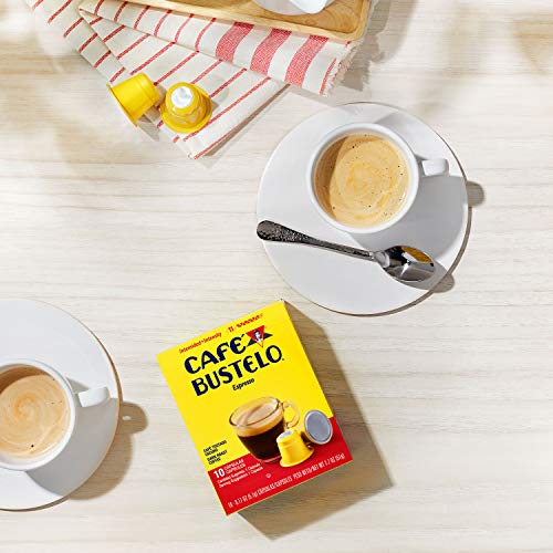 Café Bustelo Coffee Espresso Dark Roast Coffee, 40 Count Capsule