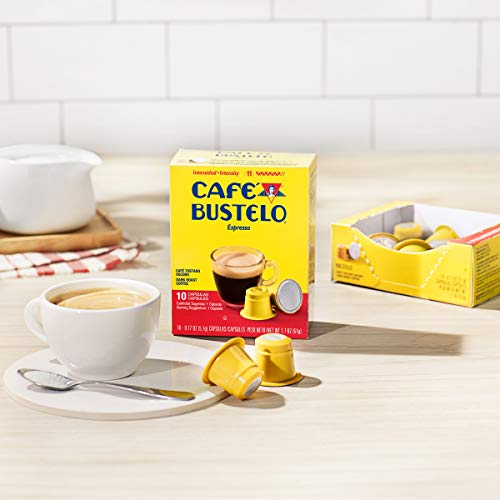 Café Bustelo Coffee Espresso Dark Roast Coffee, 40 Count Capsule