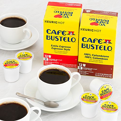 Café Bustelo Coffee Espresso Style Dark Roast Coffee, 12 K Cups