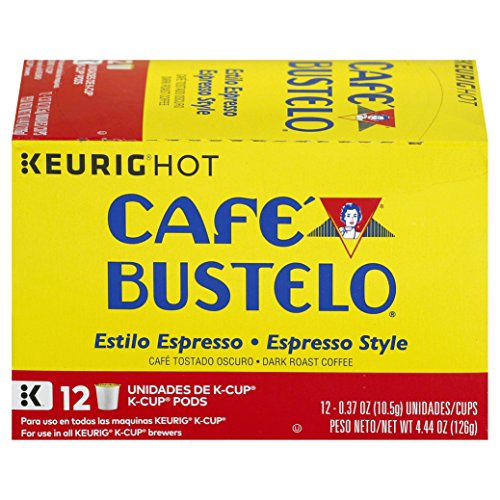 Café Bustelo Coffee Espresso Style Dark Roast Coffee, 12 K Cups
