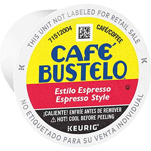 Café Bustelo Espresso Style Dark Roast Coffee, 72 K Cups For Keu
