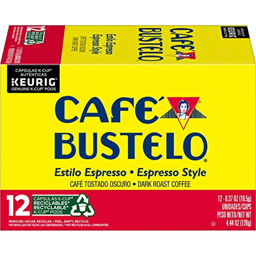 Café Bustelo Espresso Style Dark Roast Coffee, 72 K Cups For Keu