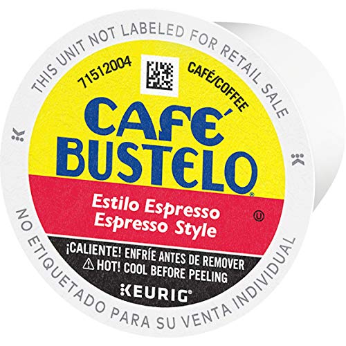 Café Bustelo Espresso Style Dark Roast Coffee, 72 K Cups For Keu