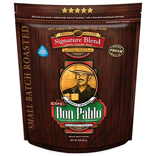 2Lb Don Pablo Signature Blend - Medium-Dark Roast - Whole Bean C