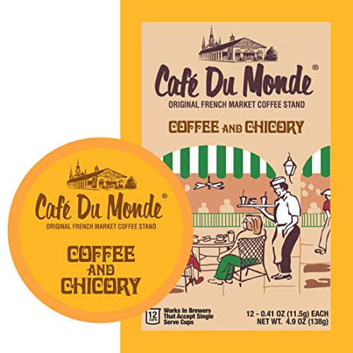 Cafe Du Monde Coffee And Chicory Single-Serve Cup Pods, 12 Count Cafe Du Monde Coffee And Chicory Single-Serve Cup Pods, 12 Count
