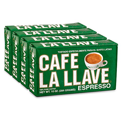 Café La Llave Espresso, 100% Pure Coffee, Dark Roast Ground Coff