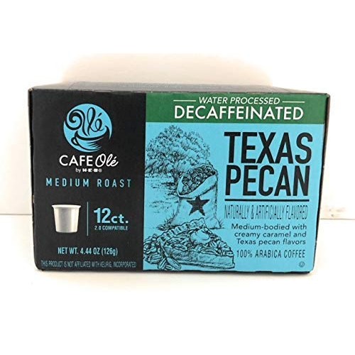 Cafe Ole Taste Of Texas Decaf Coffee K Cups Gift Assortment, 12ct. 36 Cups Houston Blend, Texas Pecan, Taste Of San Antonio