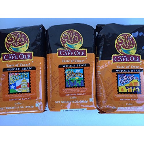 Bundle-3 Items: Heb Cafe Ole Whole Bean Coffee-Taste Of Central