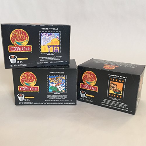 Heb Cafe Ole Coffee Variety 36 Single Serve Coffe Cups 12@ San