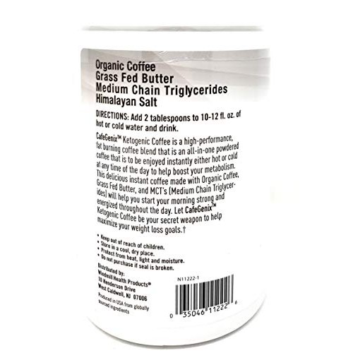 Instant Keto Coffee Hazelnut Flavor Dry Mix Made With Organic Co