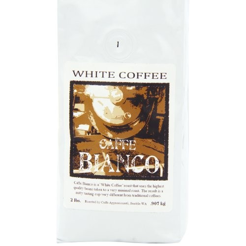 Caffe Appassionato Ground White Coffee, Caffe Bianco, 2 Pound