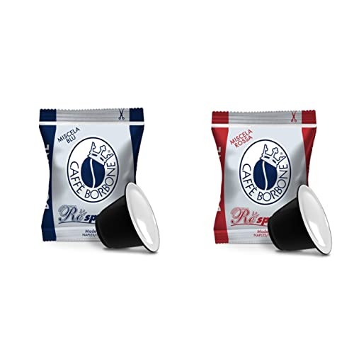 Caffe Borbone Respresso Espresso Capsules Mix 50 Blue/50 Red