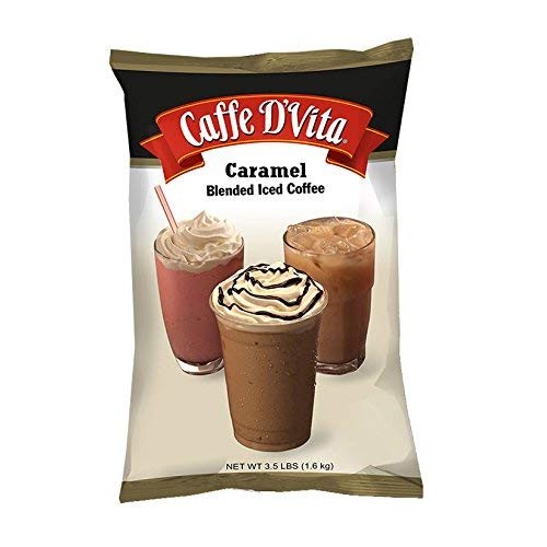 Caffe D Vita Blended Iced Coffee - Caramel Latte, 3.5 lbs Cara...