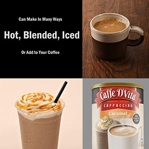 Caffe D’Vita Caramel Cappuccino, 6 Pack 16 Oz