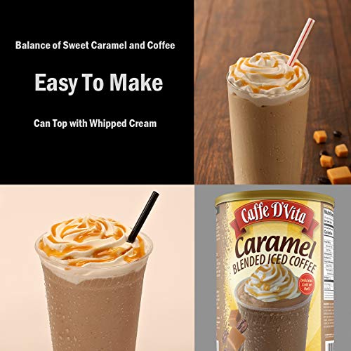 Caffe D’Vita Caramel Latte Blended Ice Coffee 3 lb. 48 oz. can