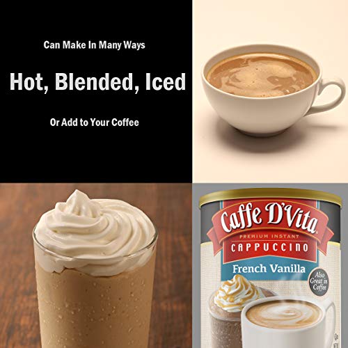 Caffe D’Vita French Vanilla Cappuccino, 6 Pack 16 Oz