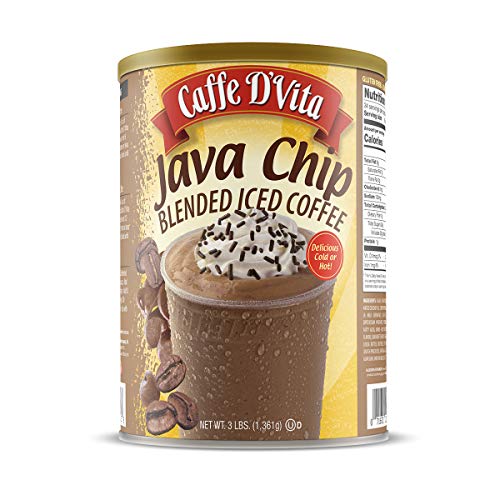 Caffe D’Vita Java Chip Latte Blended Ice Coffee 3 lb. 48 oz. can