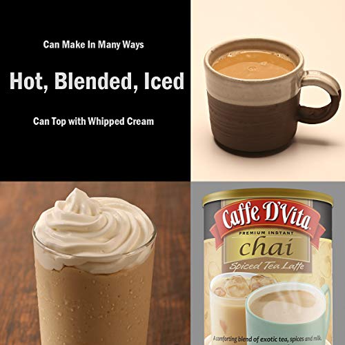 Caffe D’Vita Spiced Chai Latte Mix - Chai Tea Latte Powder Mix, ...