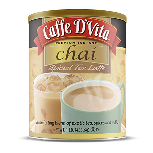 Caffe D’Vita Spiced Chai Latte Mix - Chai Tea Latte Powder Mix, ...