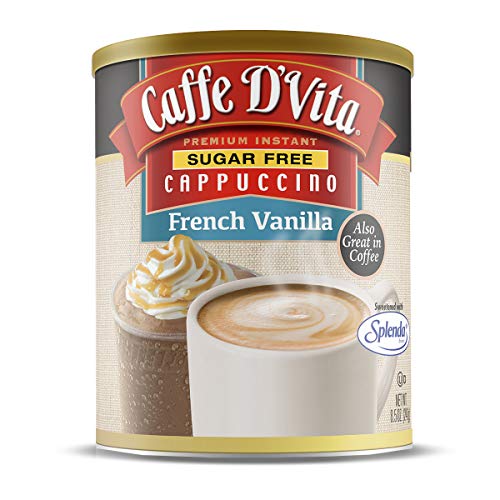 Caffe D’Vita Sugar Free French Vanilla Instant Cappuccino Mix Po