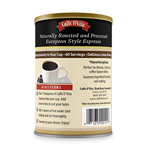 Caffe Dvita Espresso 3 Oz Can